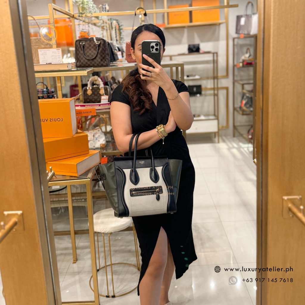 Celine Micro Luggage Tricolor Luxury Atelier.Ph